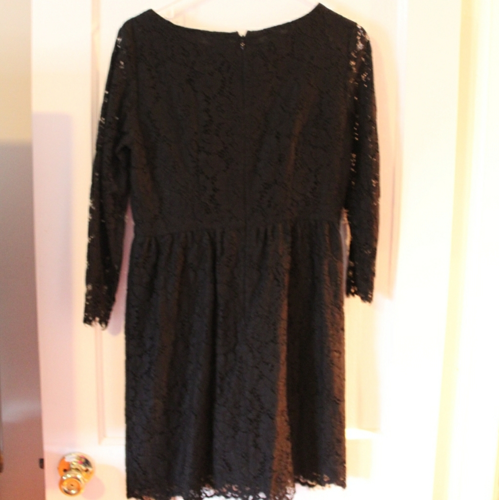 LOFT black lace dress